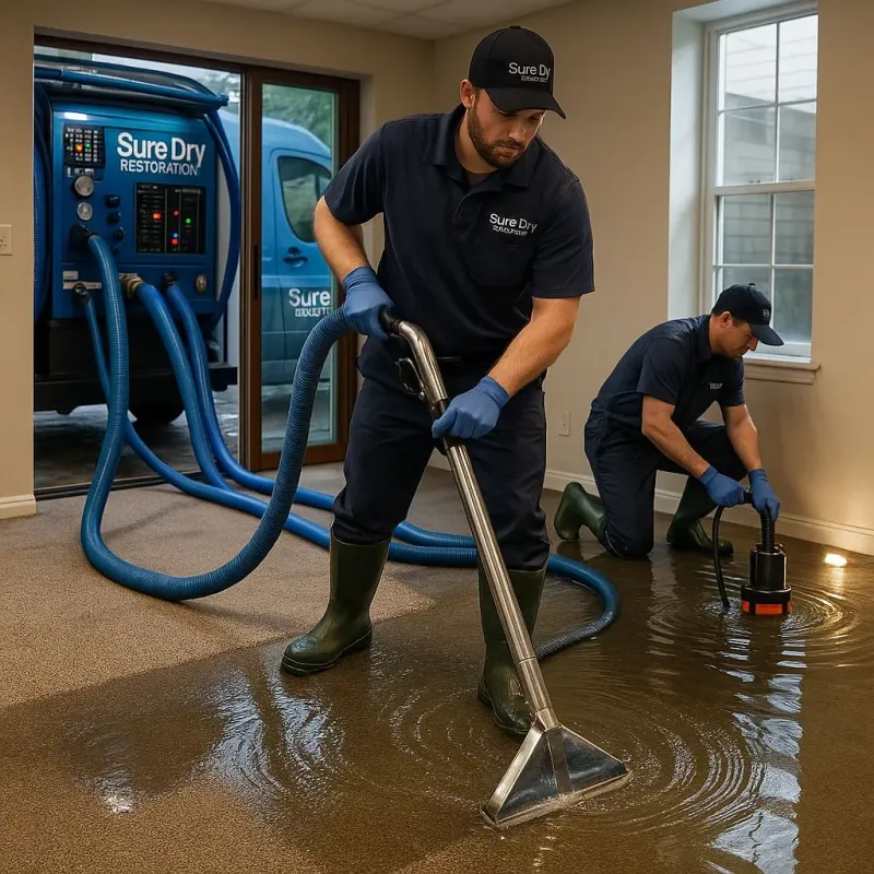 Water Extraction and Removal process in Brownlee Park, MI